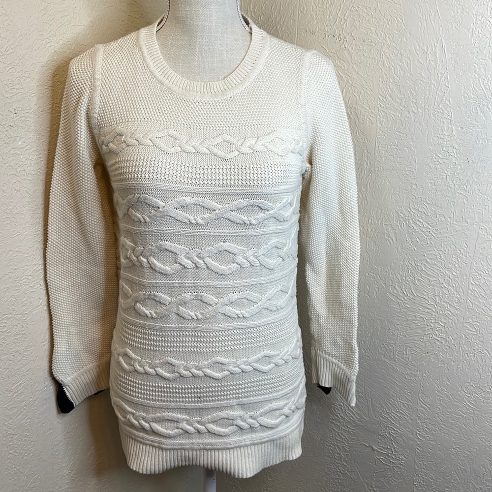Talbots Knit Sweater with button cuff